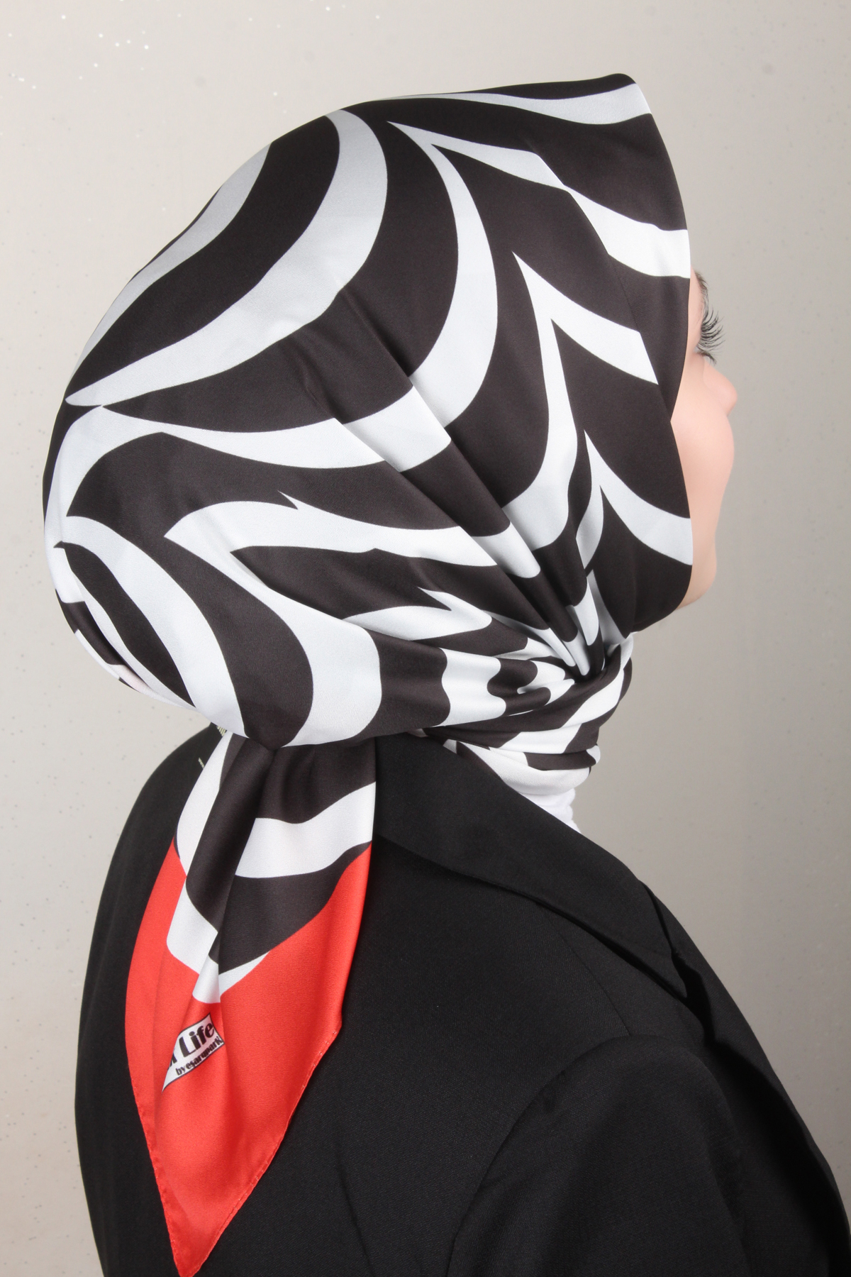 Silk Life Lotus Eşarp 4122-3 Kırmızı