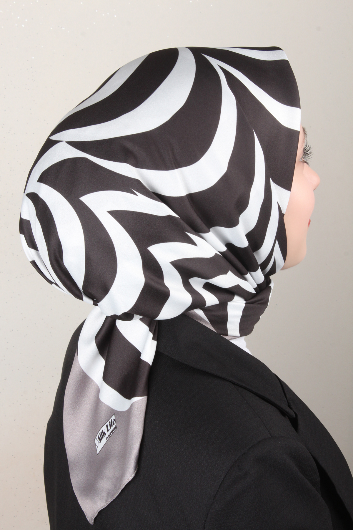 Silk Life Lotus Eşarp 4122-6 Gri