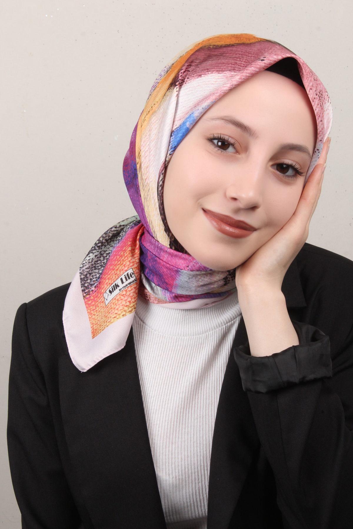 Silk Life Lotus Eşarp 4125-5 Karışık