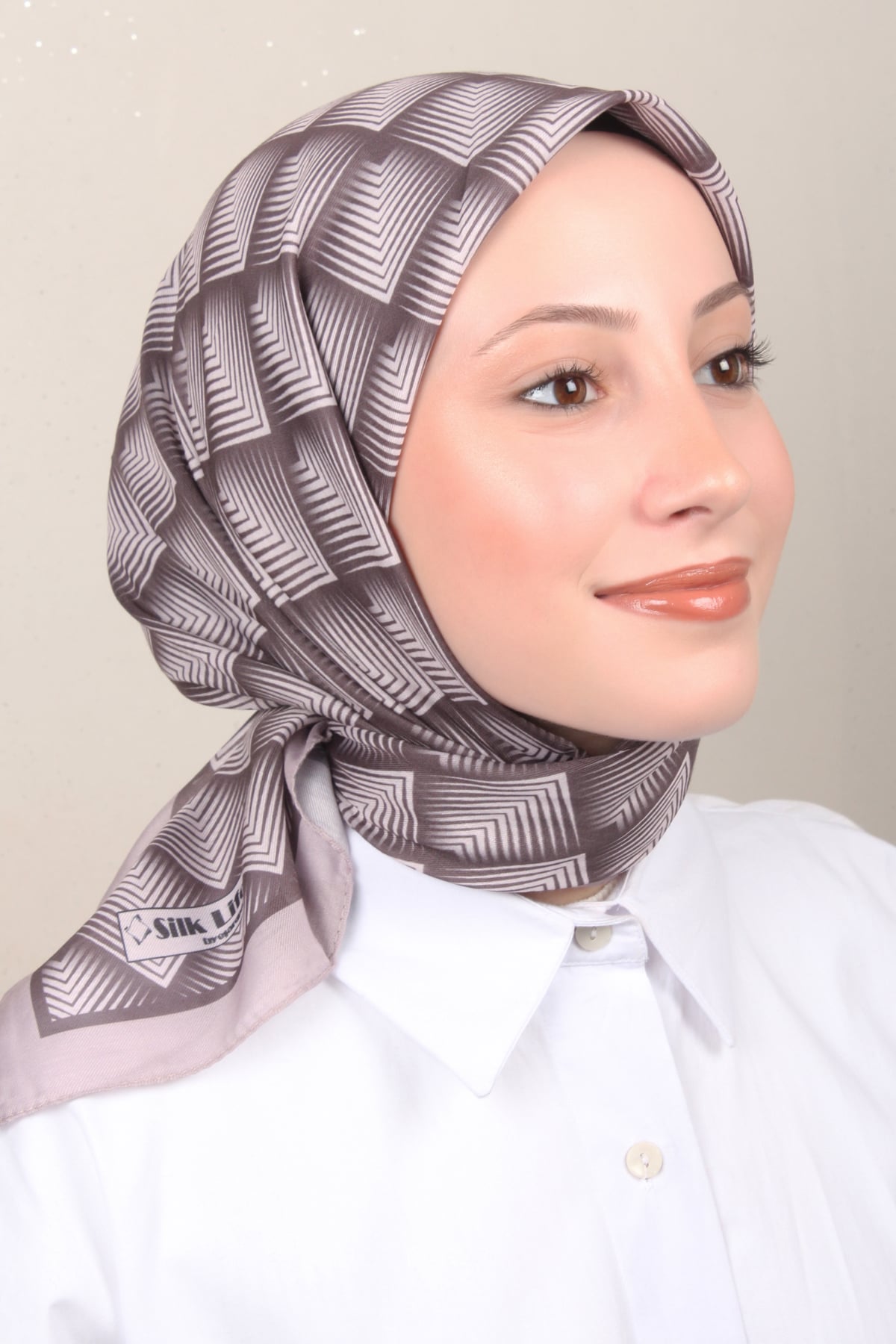 Silk Life Lotus Eşarp 4129-2 Sümbül 