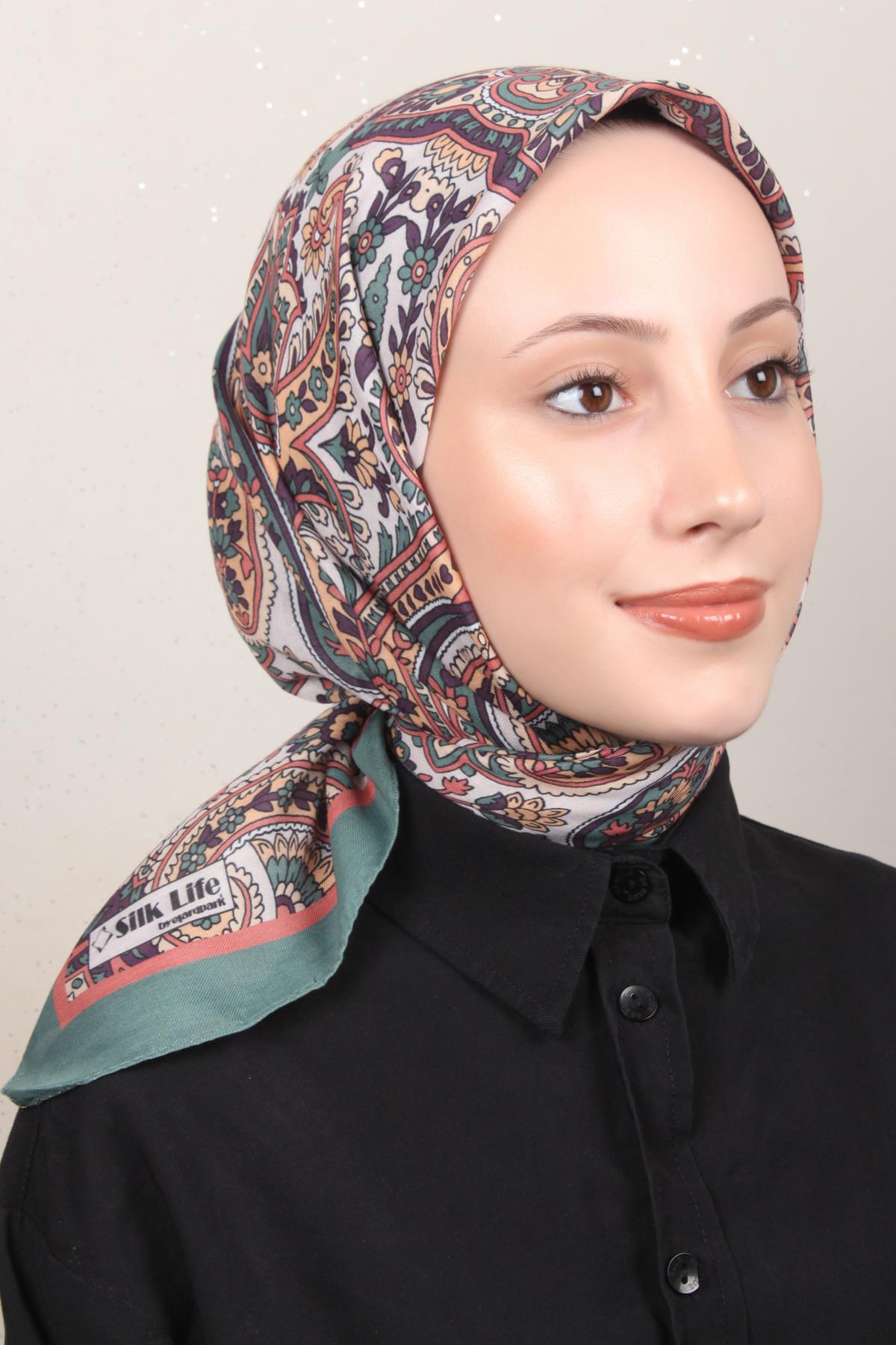 Silk Life Soft Pamuk Eşarp 4130-14                                                   