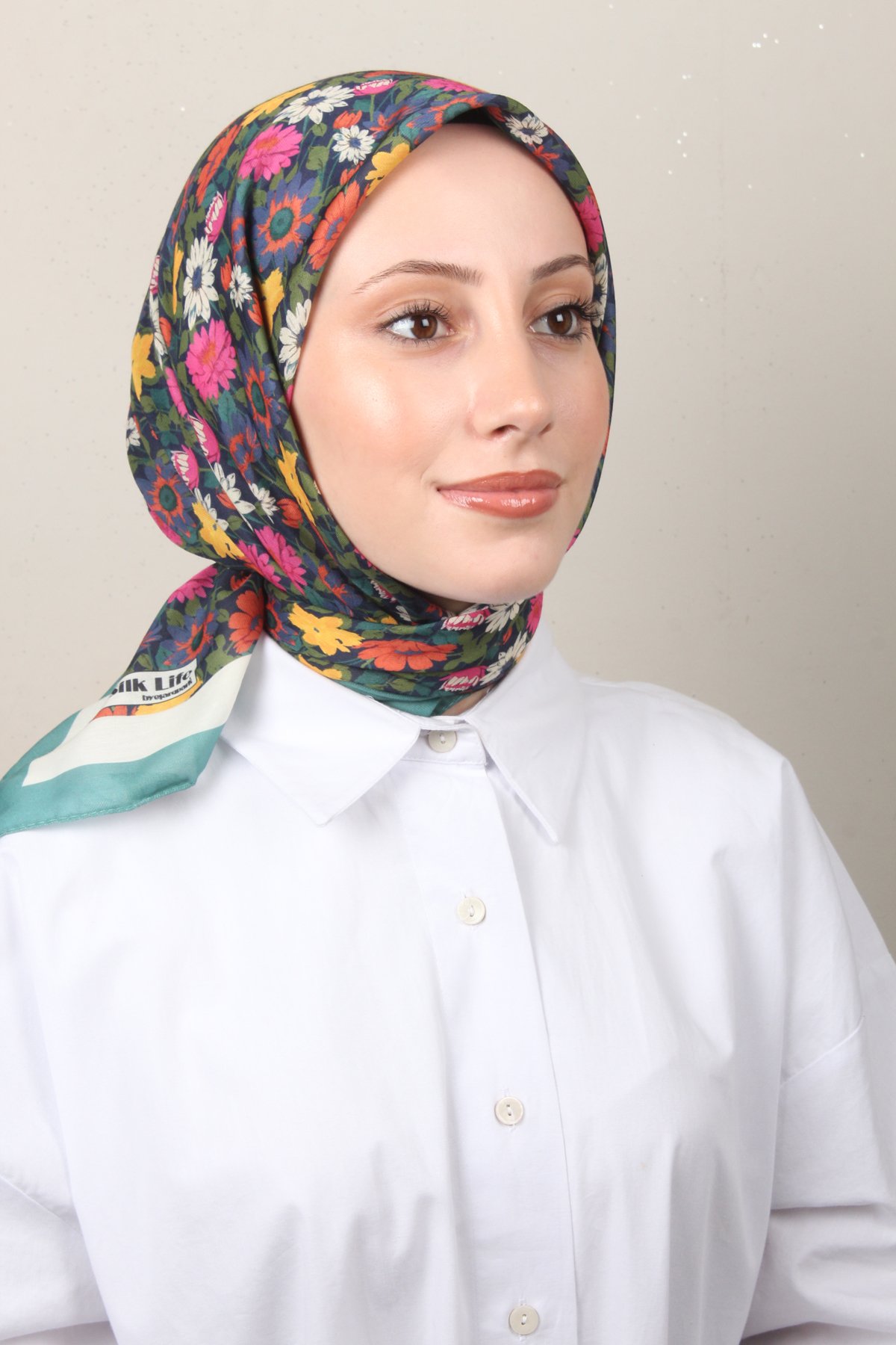 Silk Life Soft Pamuk Eşarp 4132-3 