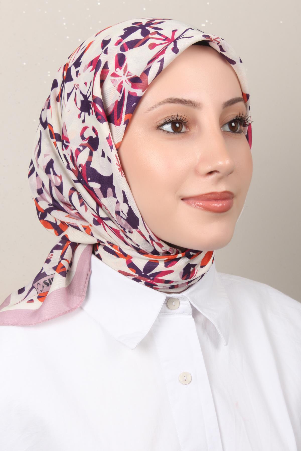 Silk Life Soft Pamuk Eşarp 4134-5