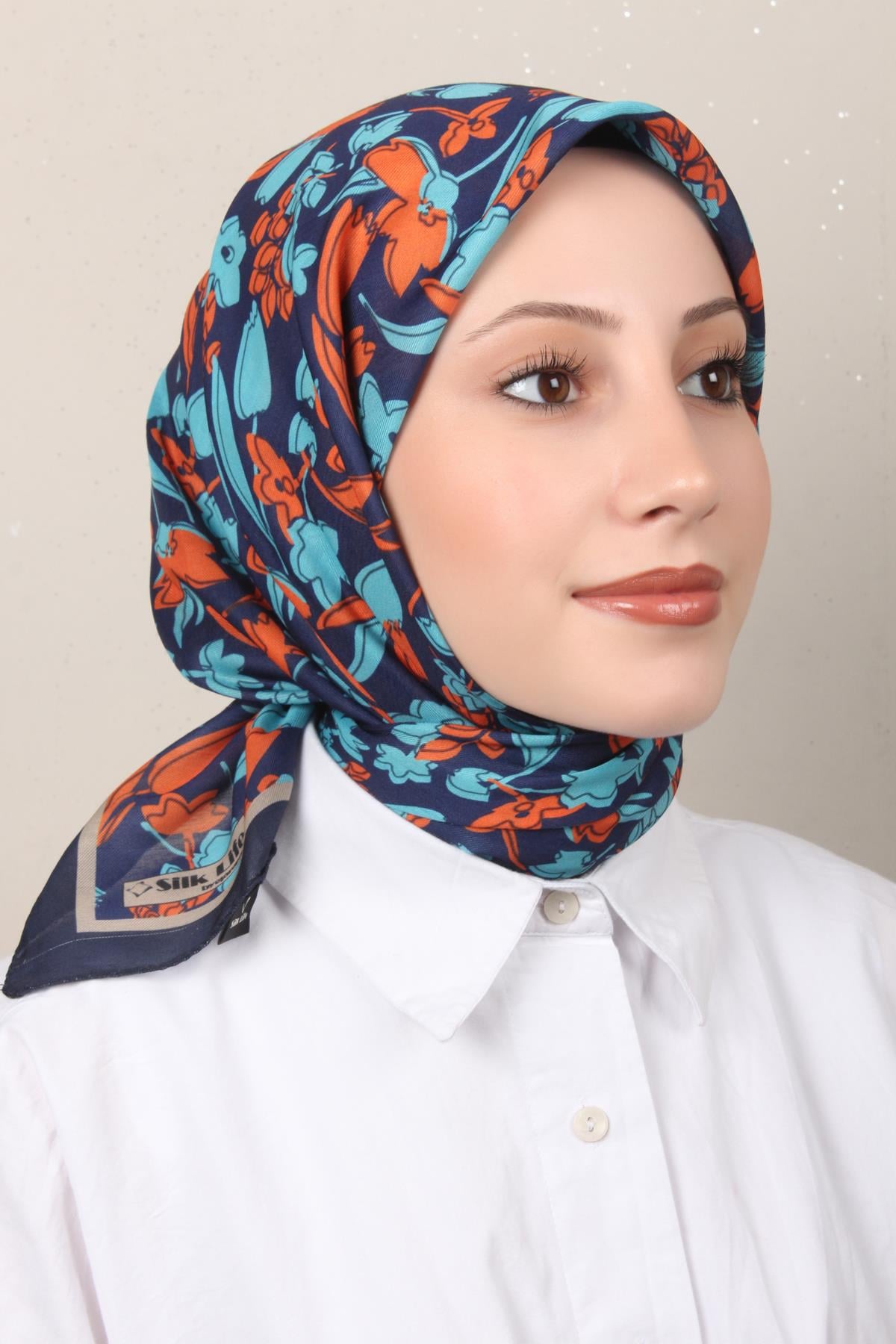 Silk Life Soft Pamuk Eşarp 4143-1
