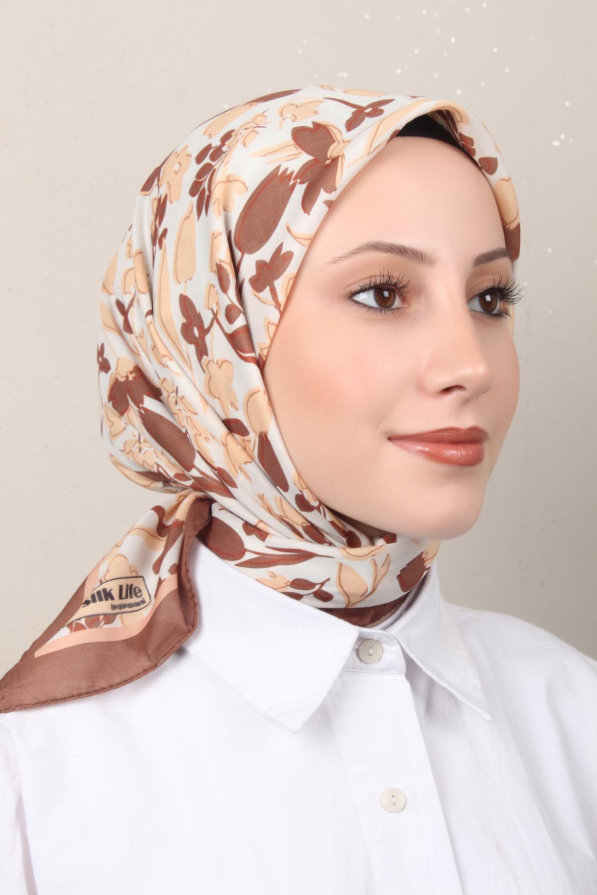 Silk Life Soft Pamuk Eşarp 4143-4