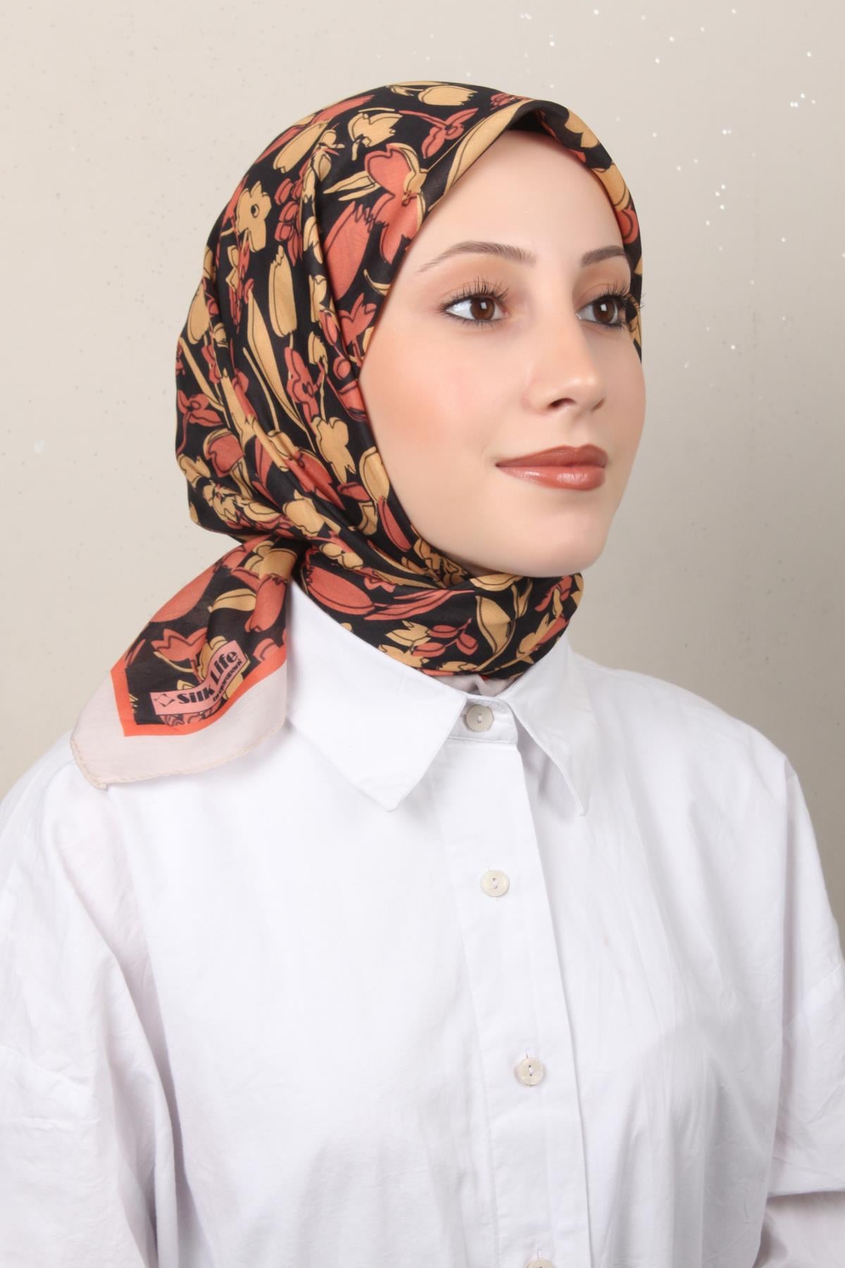 Silk Life Soft Pamuk Eşarp 4143-6