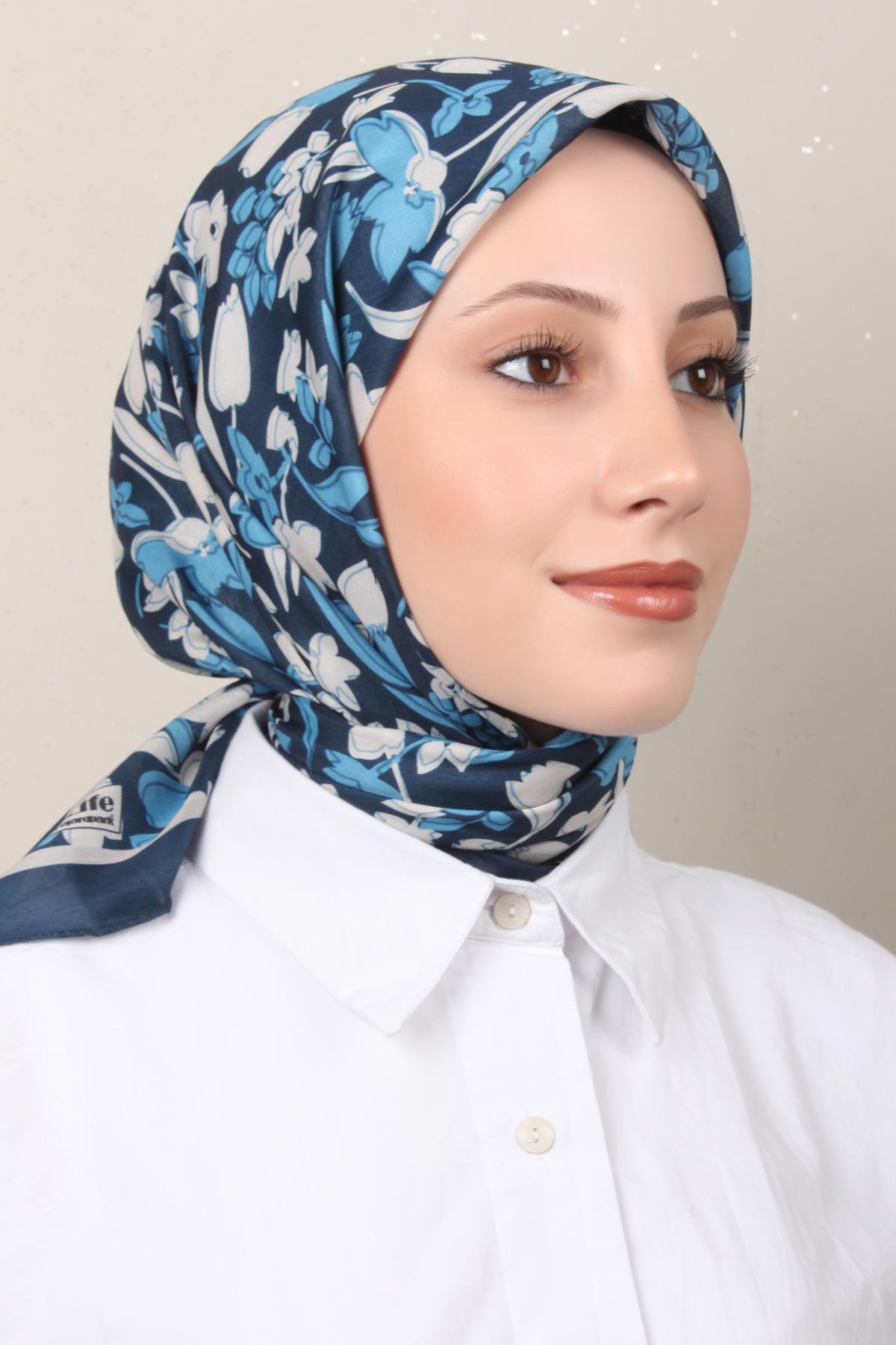 Silk Life Soft Pamuk Eşarp 4143-7