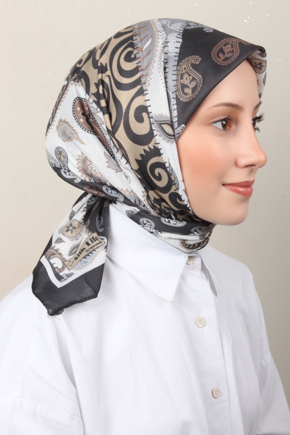Silk Life Soft Pamuk Eşarp 4147-3