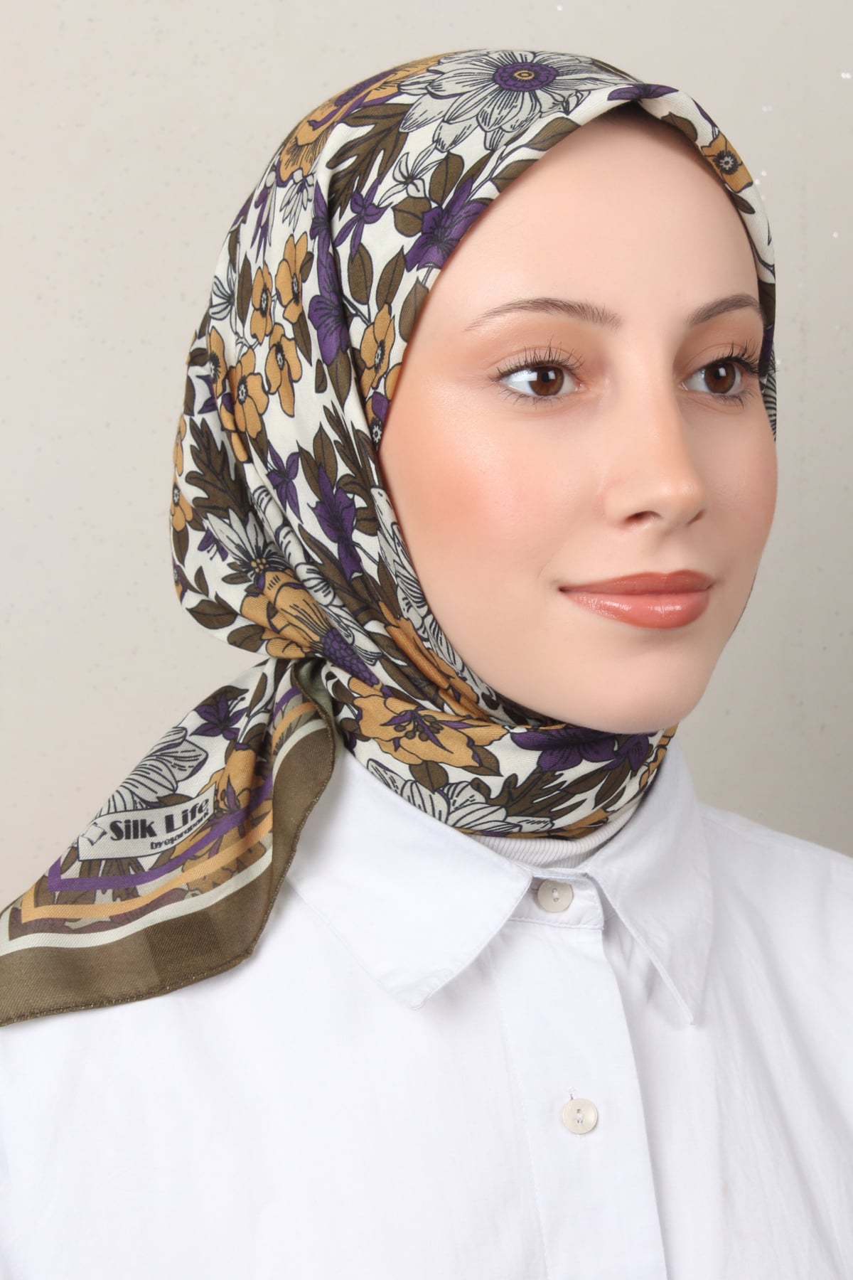 Silk Life Soft Pamuk Eşarp 4149-1