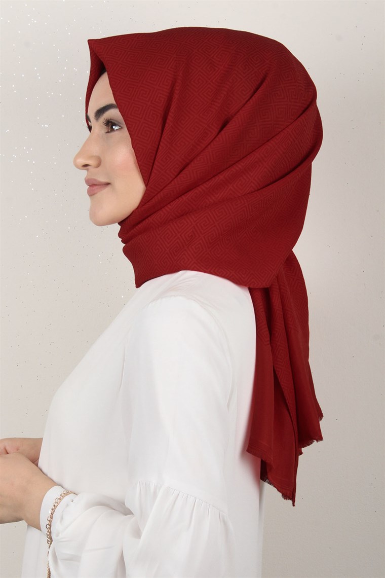 Simerya Şal 1376-3 Kırmızı