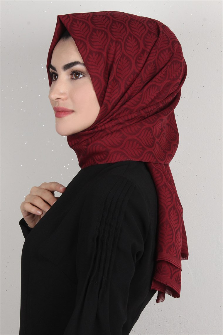 Simerya Şal 1383-7 Bordo