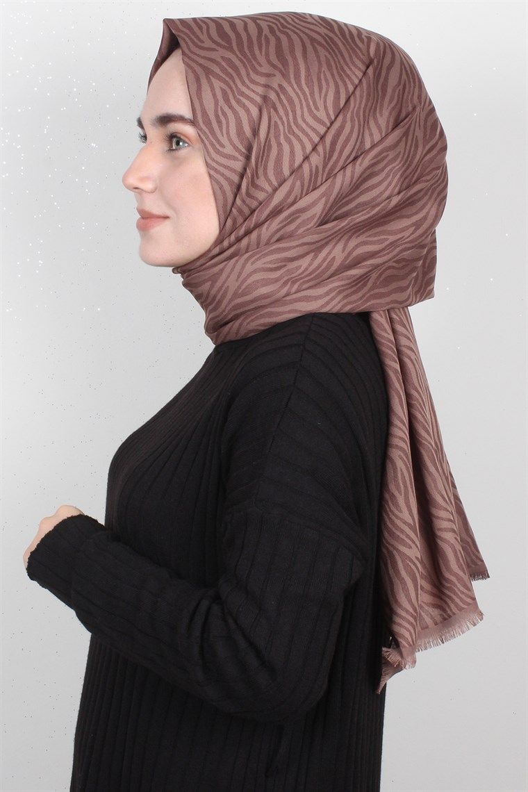 Simerya Şal 1384-12 Kahverengi