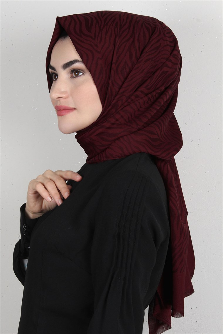 Simerya Şal 1384-2 Bordo
