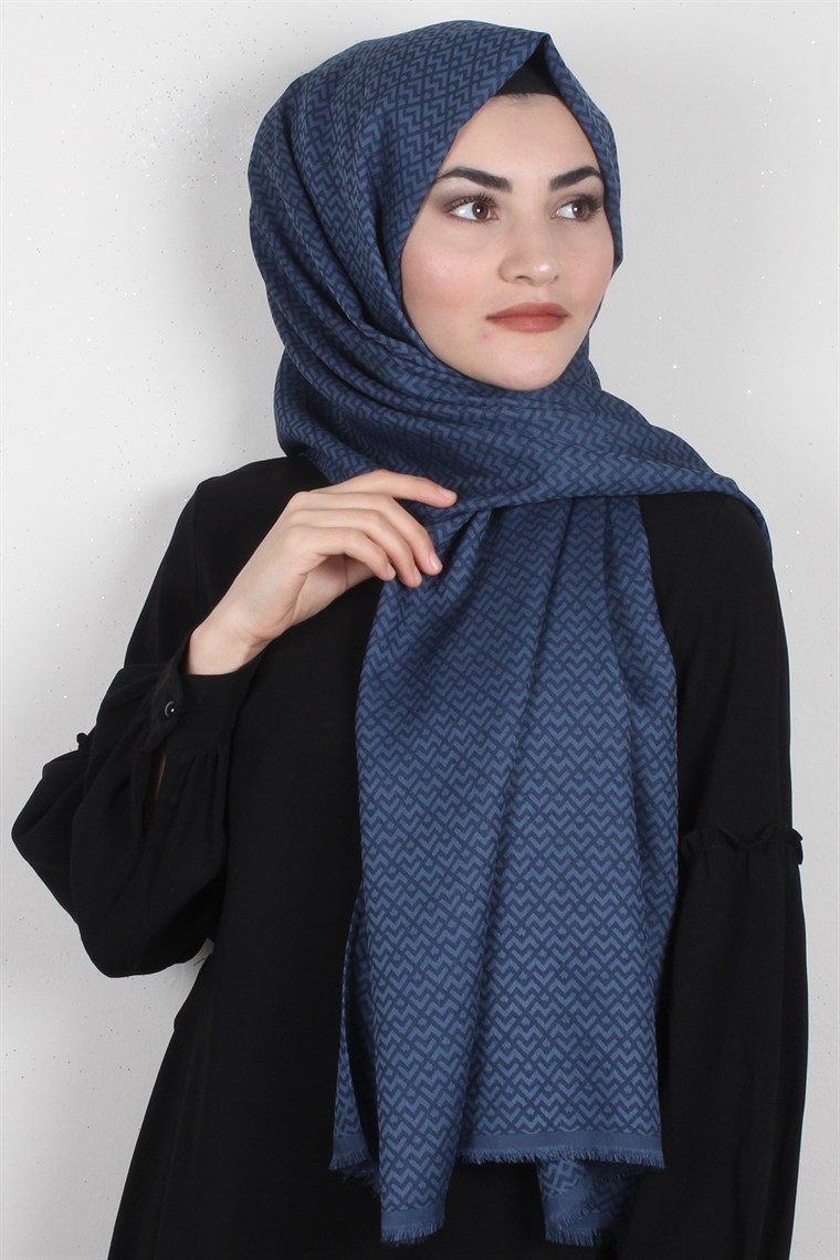 Simerya Şal 1386-1 İndigo