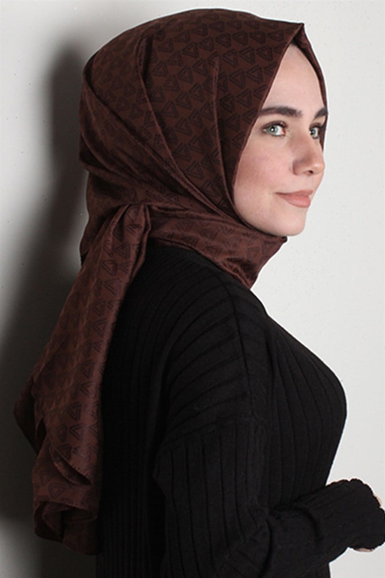 Simerya Şal 1388-14 Kahverengi