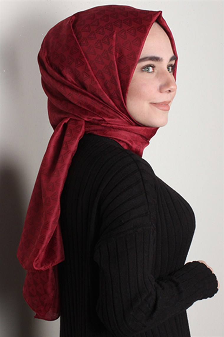 Simerya Şal 1388-4 Bordo