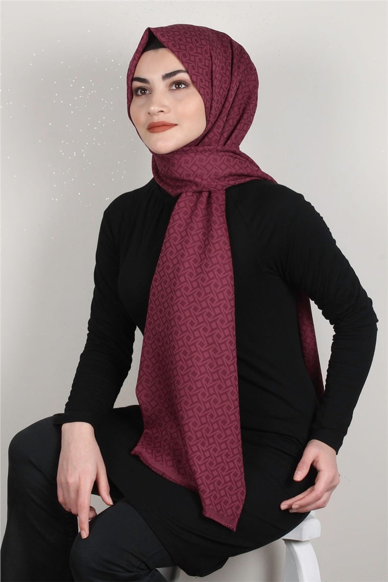 Simerya Şal 1392-2 Bordo