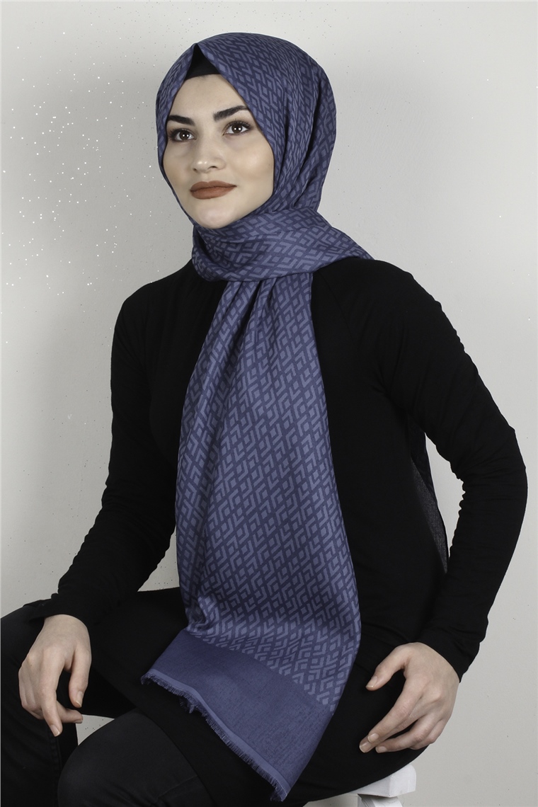 Simerya Şal 1393-1 İndigo