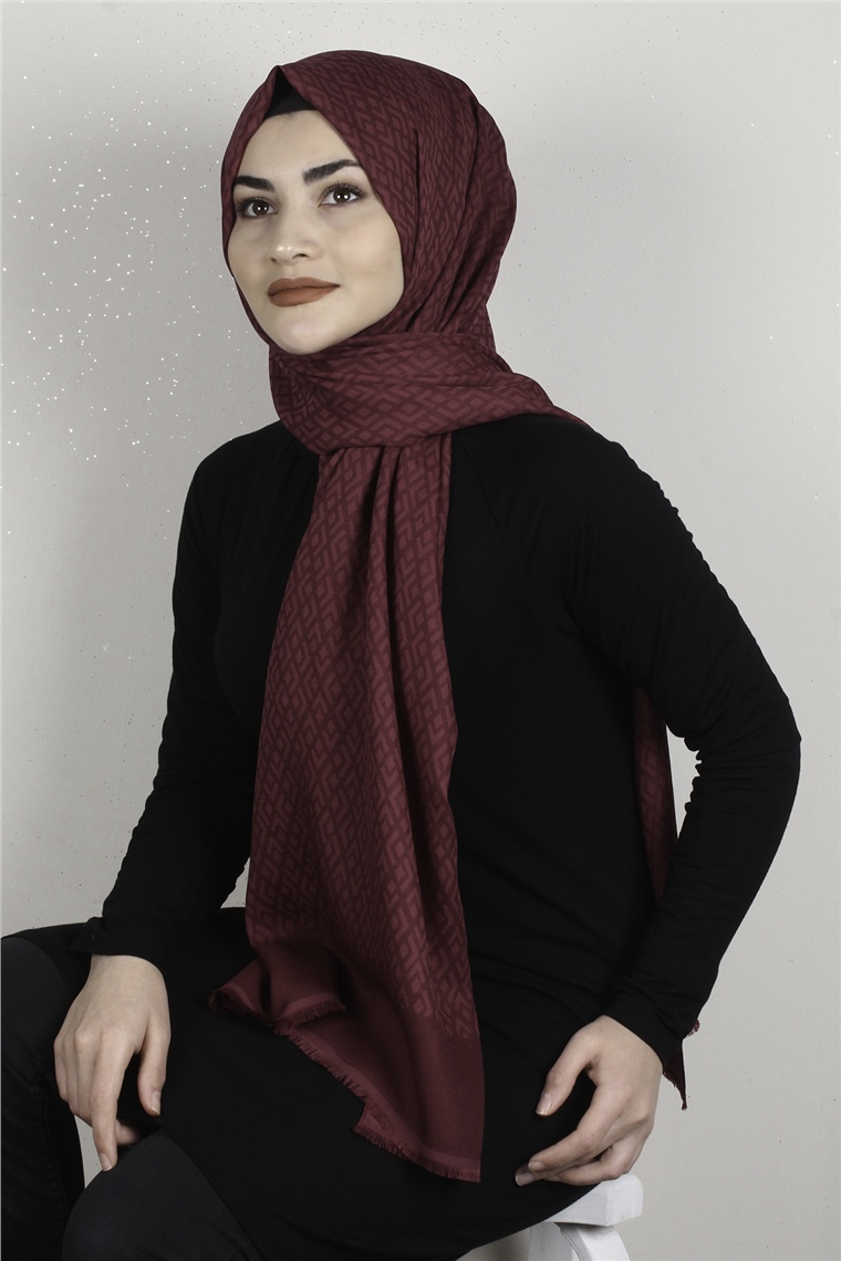 Simerya Şal 1393-10 Bordo