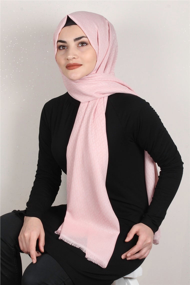 Simerya Şal 1393-6 Toz Pembe