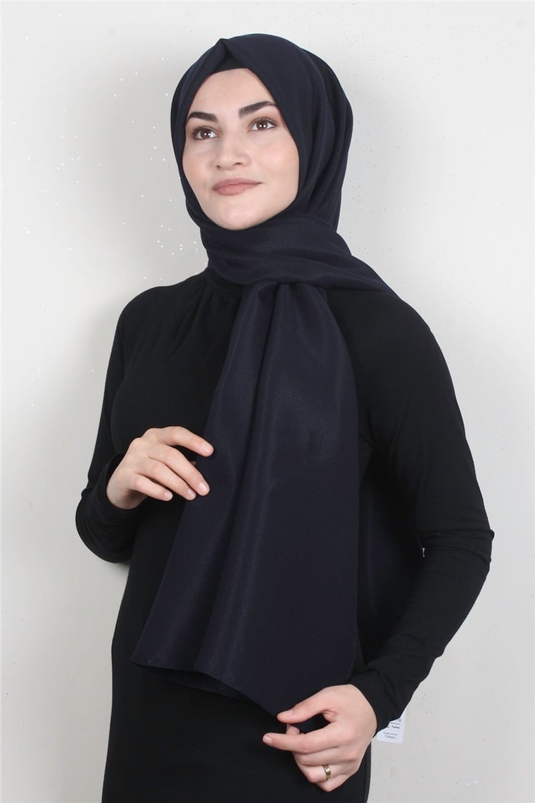 Simli Medine Şal 1365-7 Lacivert
