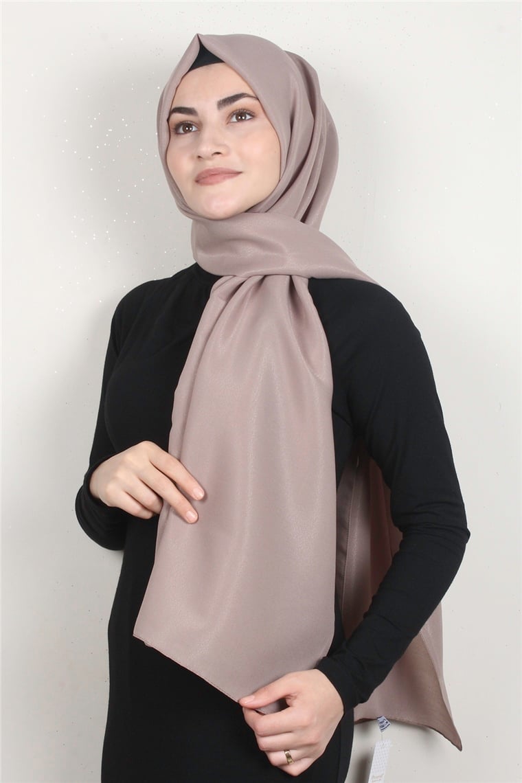 Simli Medine Şal 1365-9 Vizon