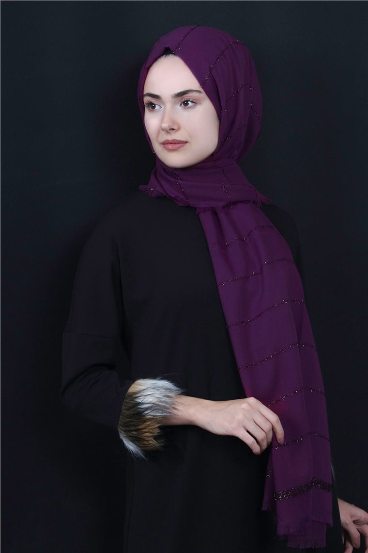 Simli Pamuk Şal 505-4