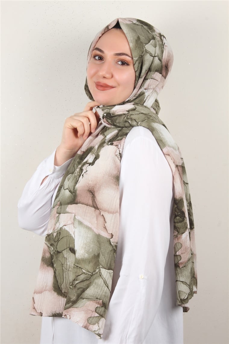 Soft Touch Şal 2744-9 Haki