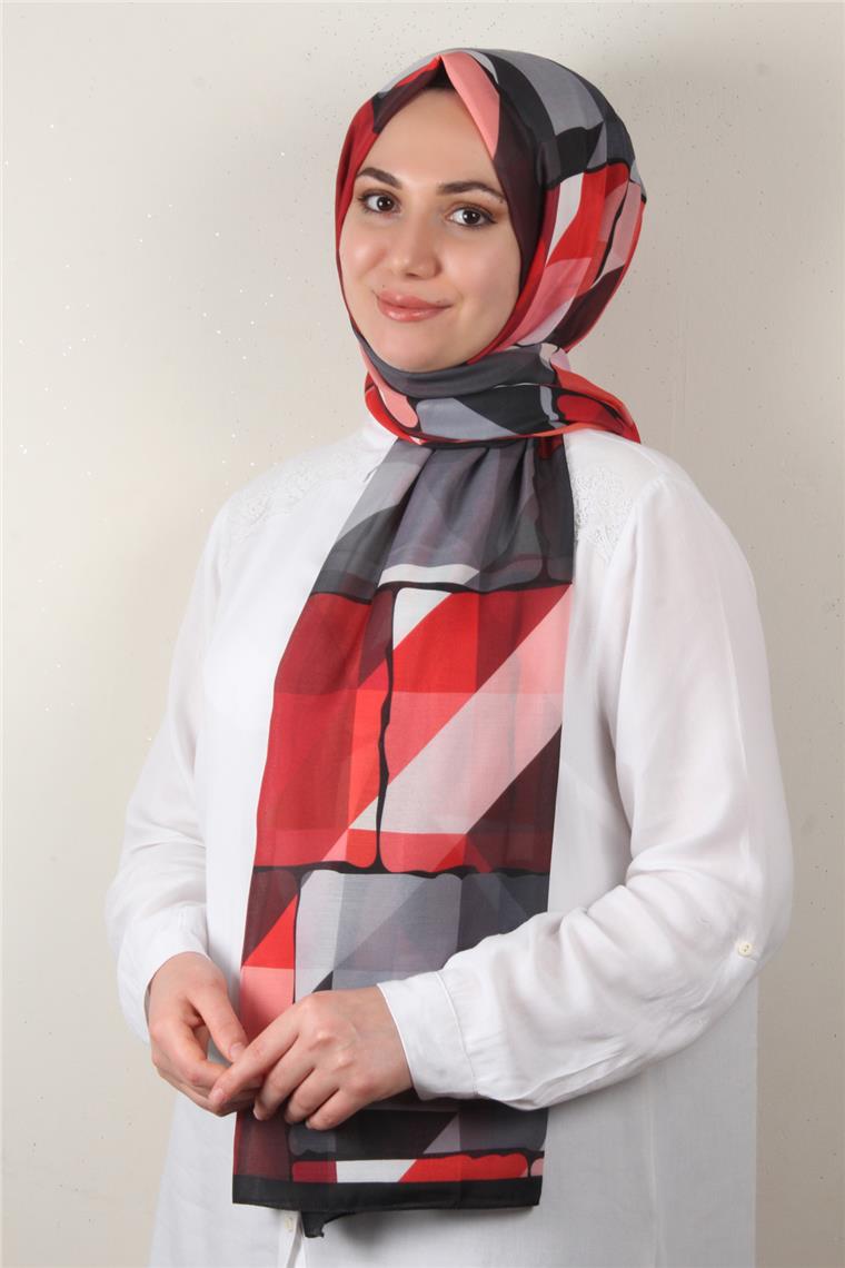 Soft Touch Şal 2751-10 Kırmızı