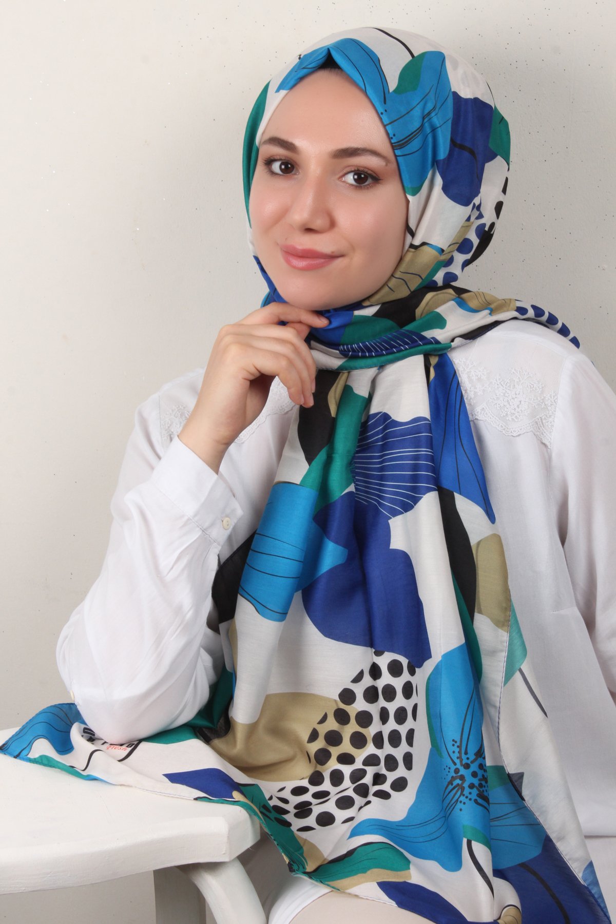 Soft Touch Şal 2763-5 Mavi