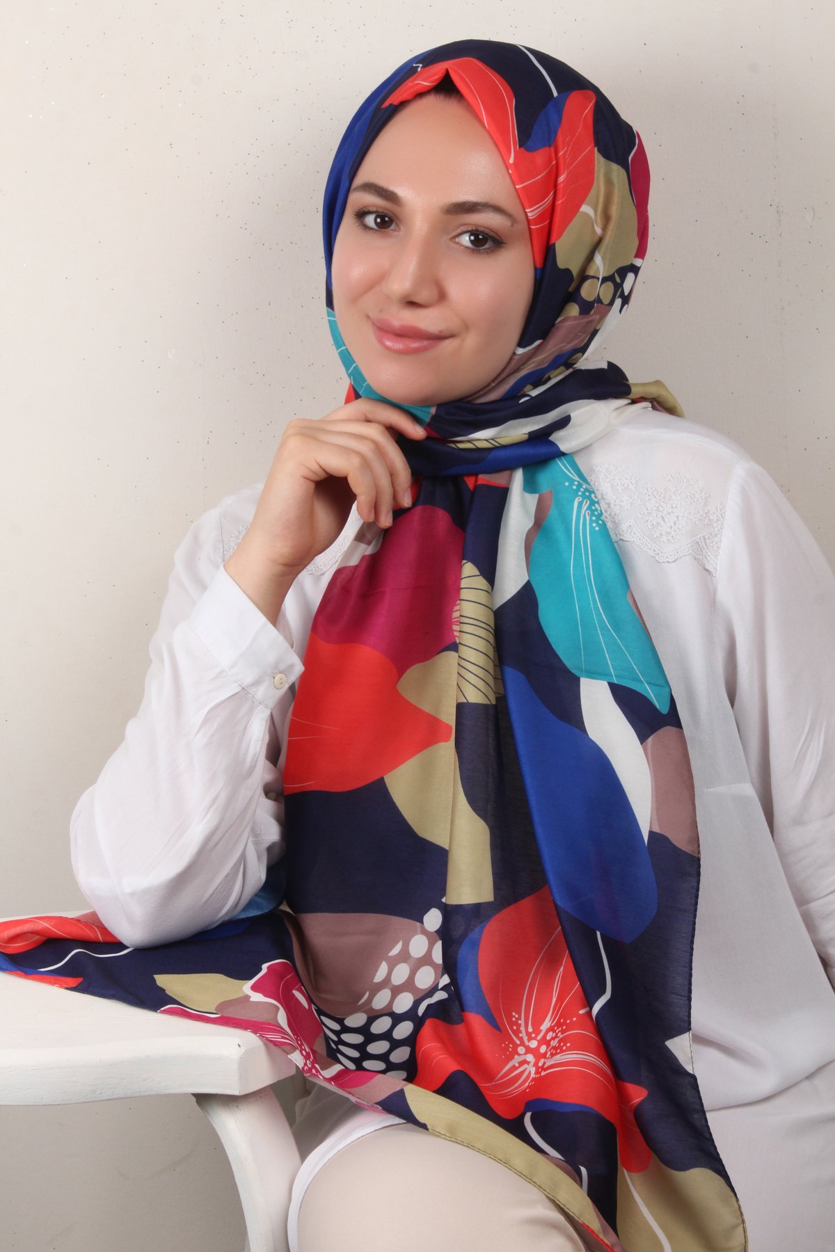 Soft Touch Şal 2763-9 Lacivert