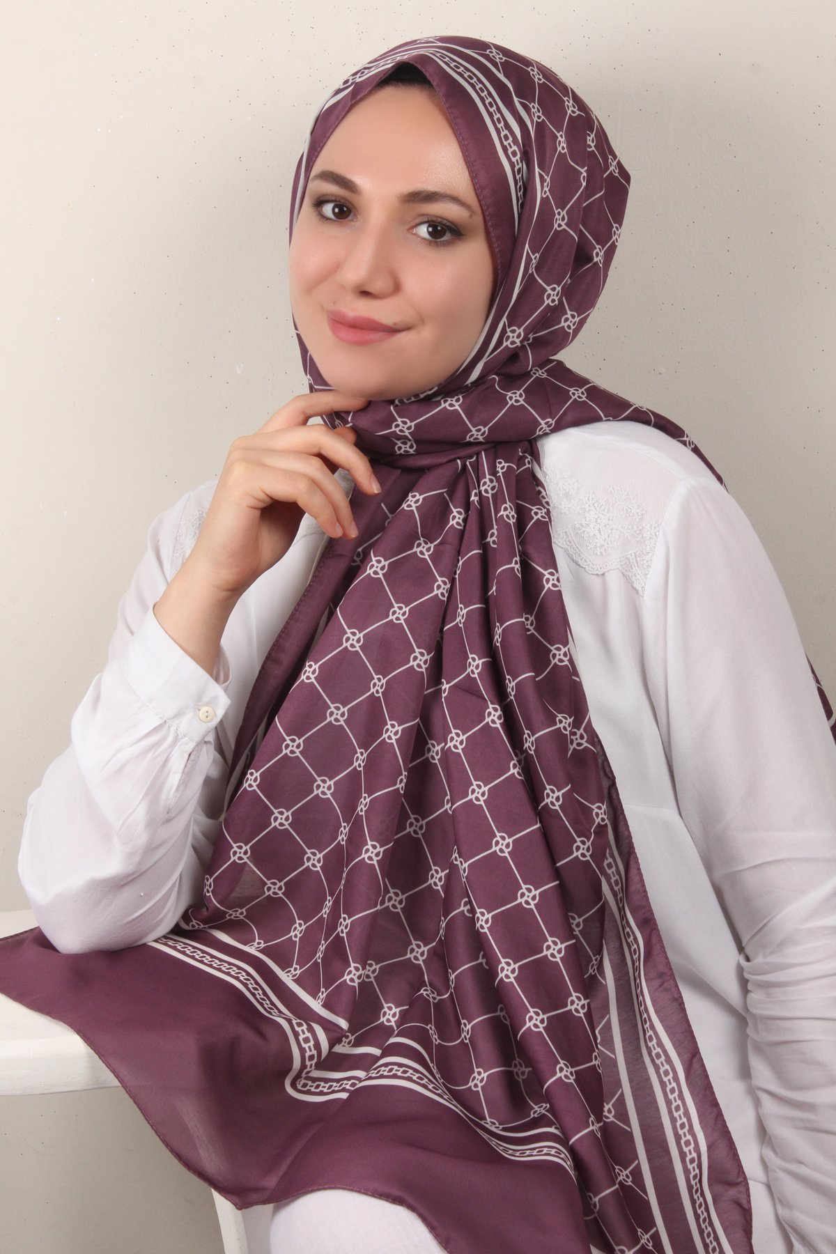 Soft Touch Şal 2764-15 İncir Moru