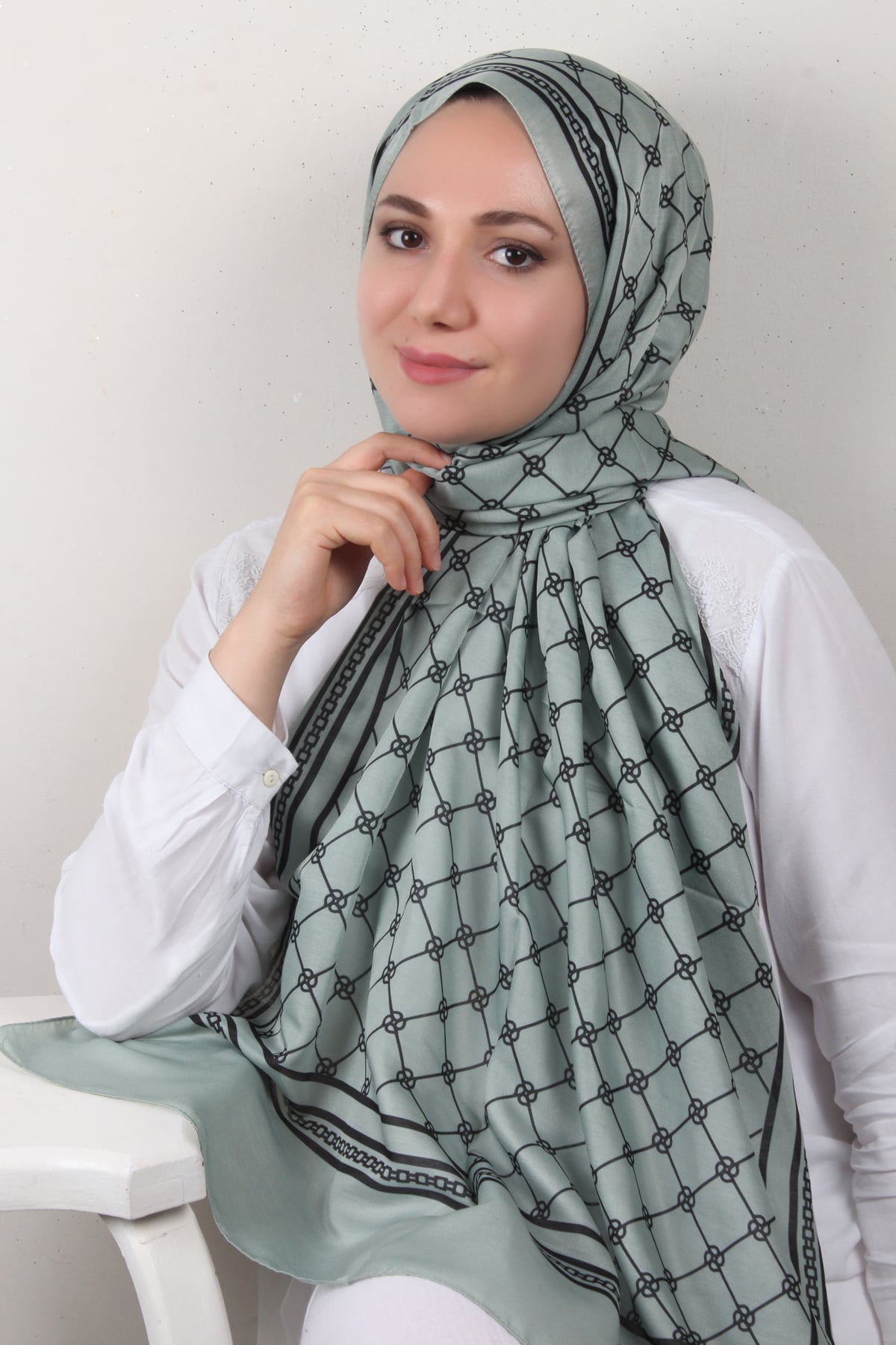 Soft Touch Şal 2764-18 Mint Yeşili