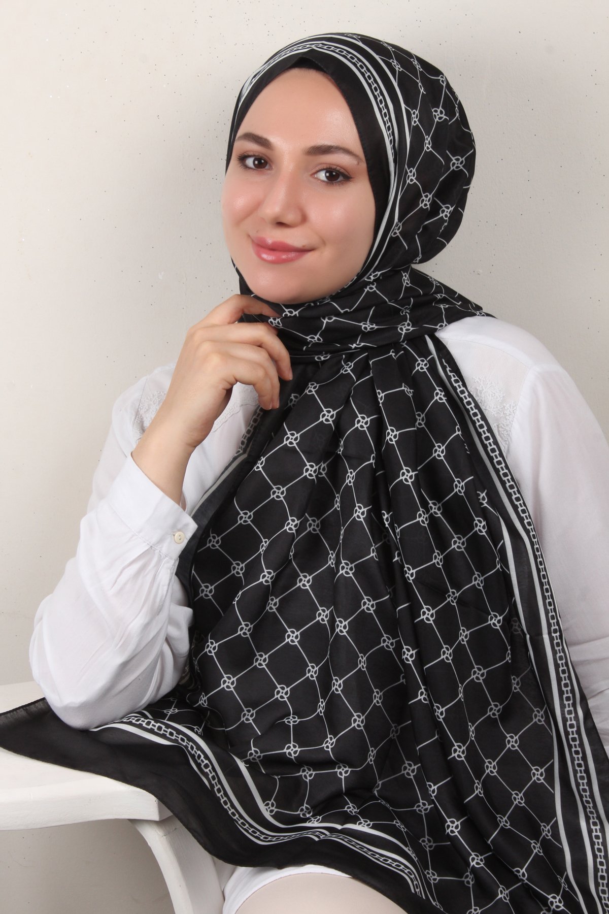 Soft Touch Şal 2764-8 Siyah