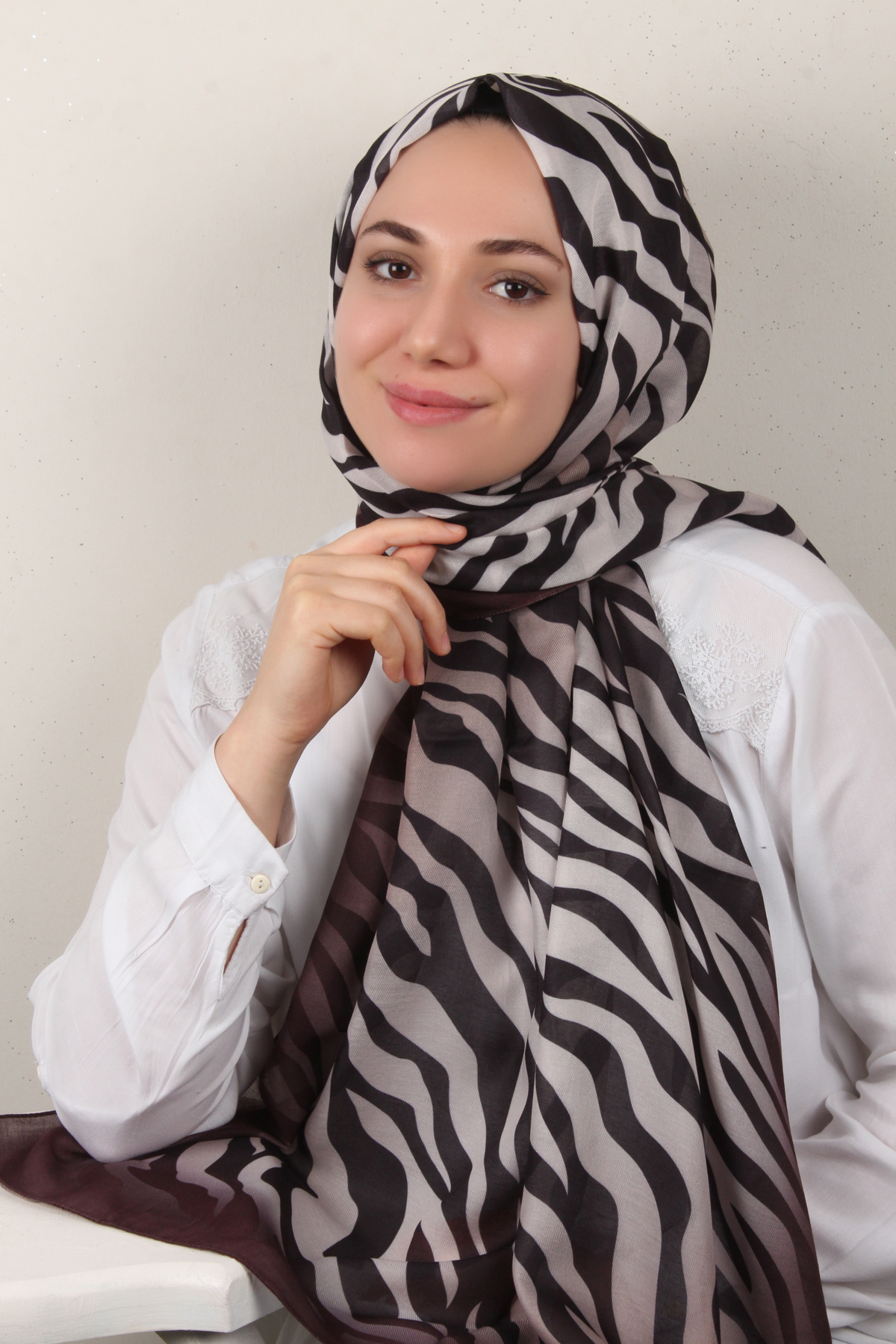 Soft Touch Şal 2773-5 Kahverengi