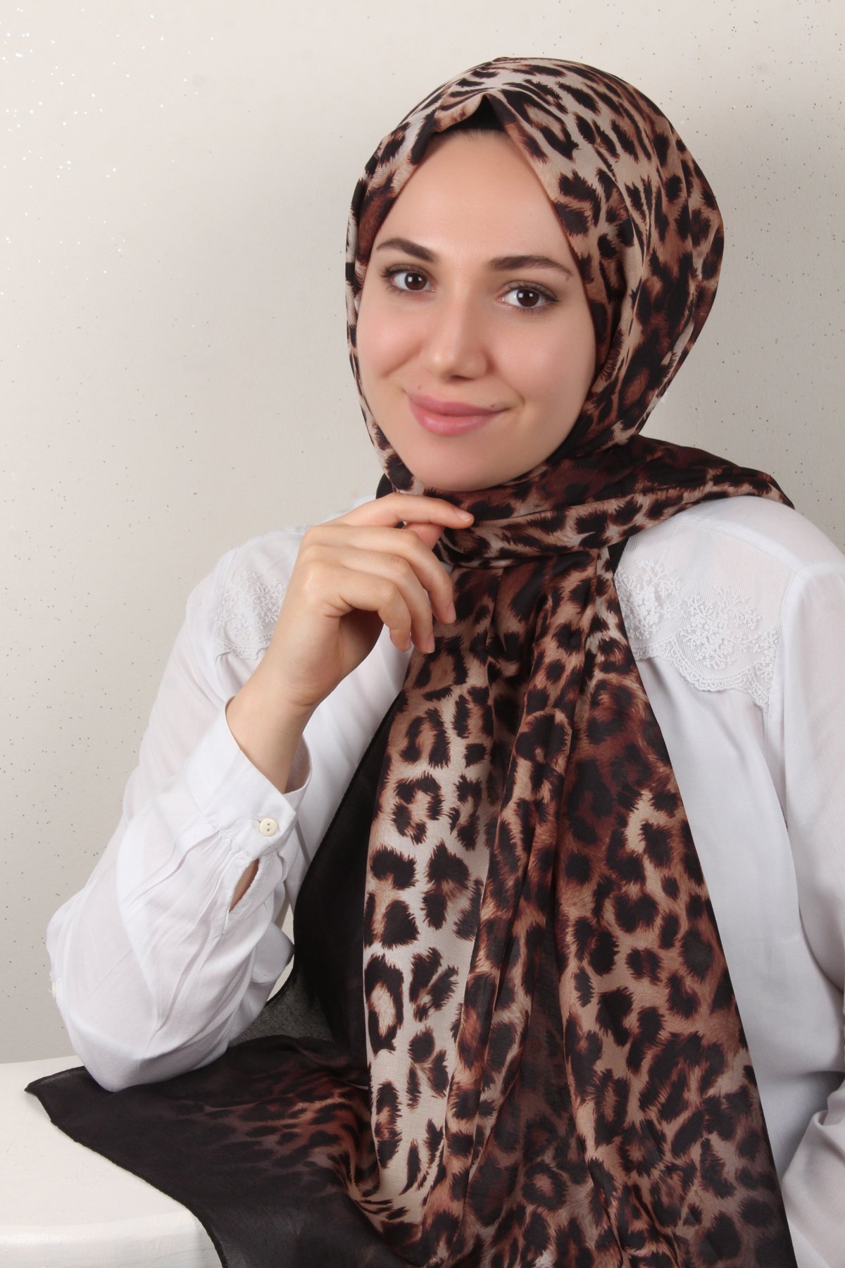 Soft Touch Şal 2774-2 Siyah-Bal Köpüğü