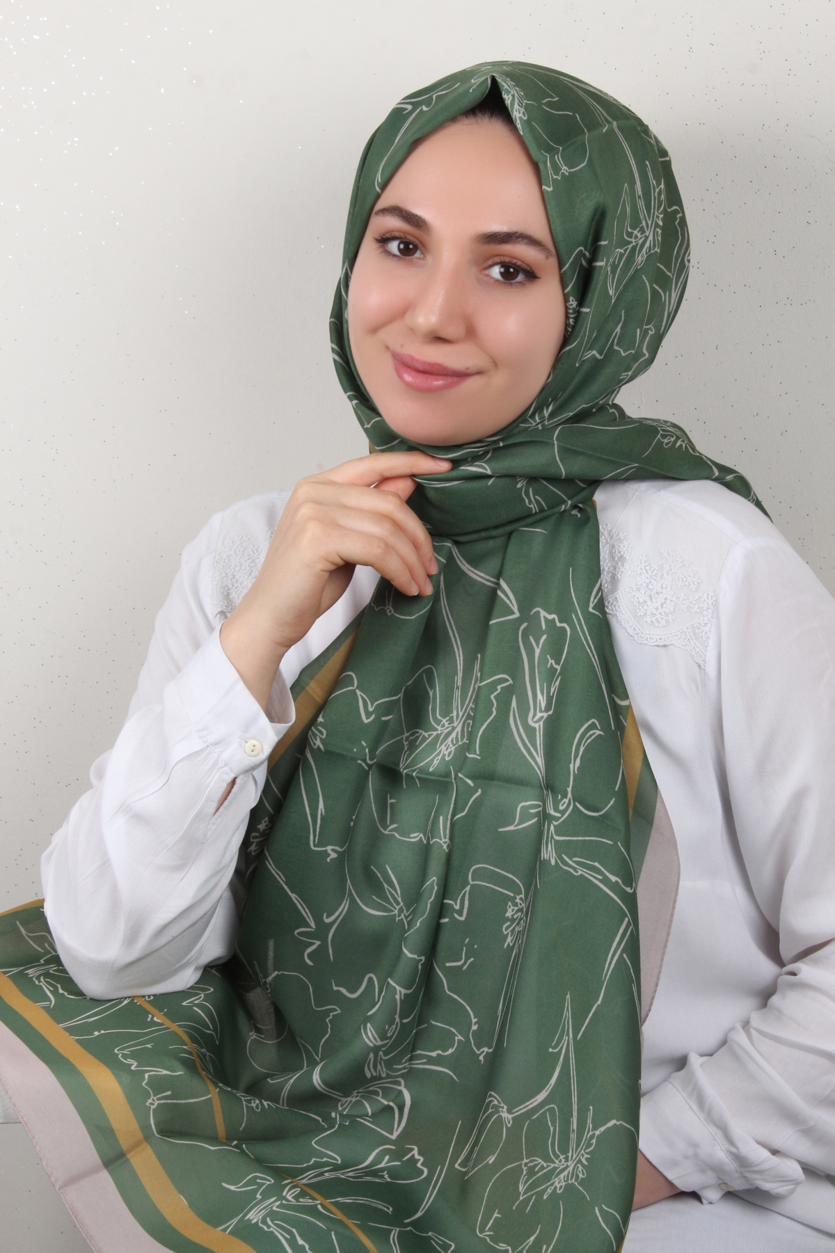 Soft Touch Şal 2777-22 Yeşil