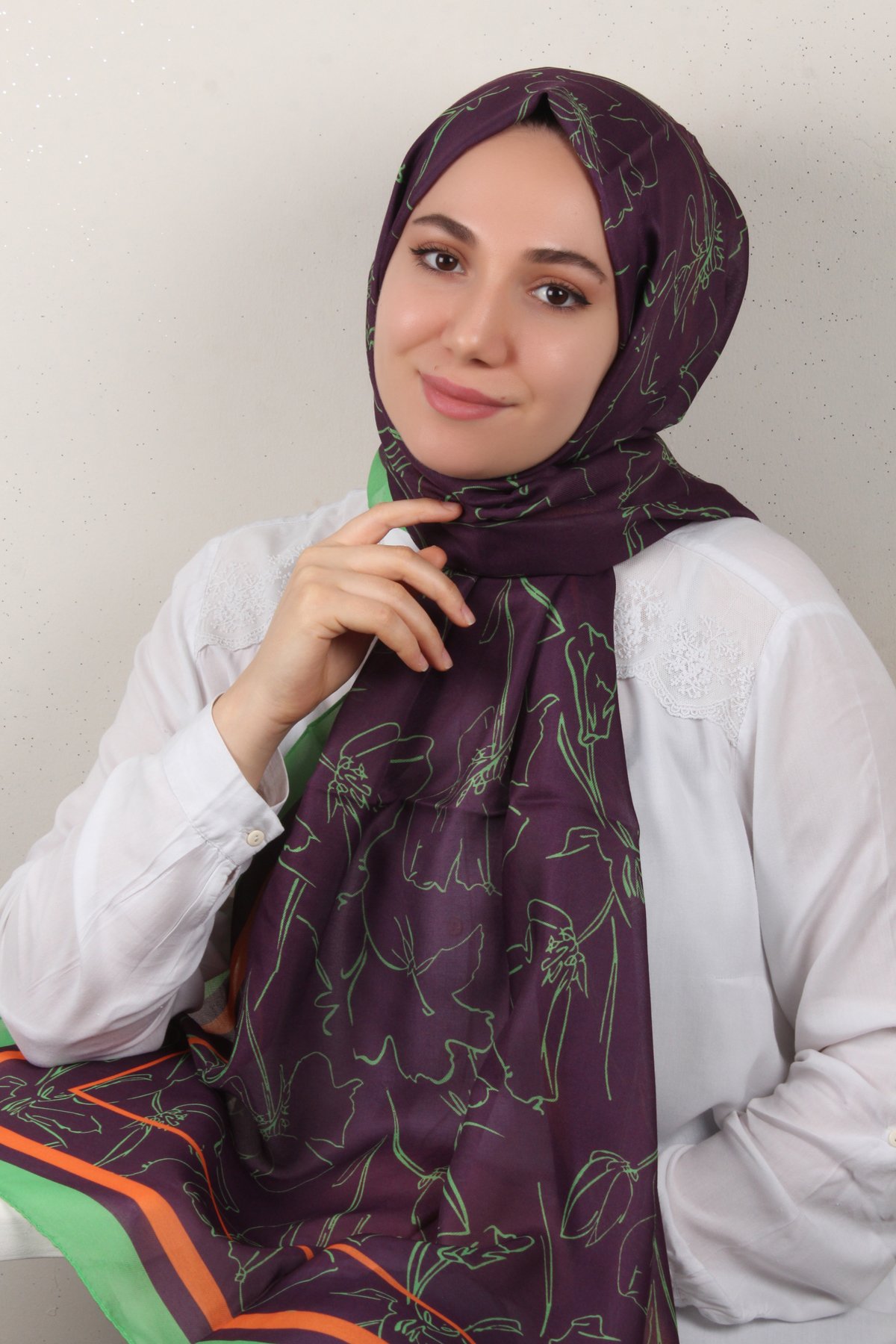 Soft Touch Şal 2777-7 Mor