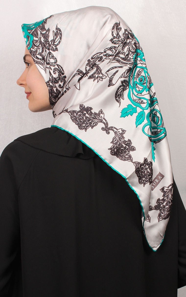 Sura Varaklı İpek Eşarp 4560-1