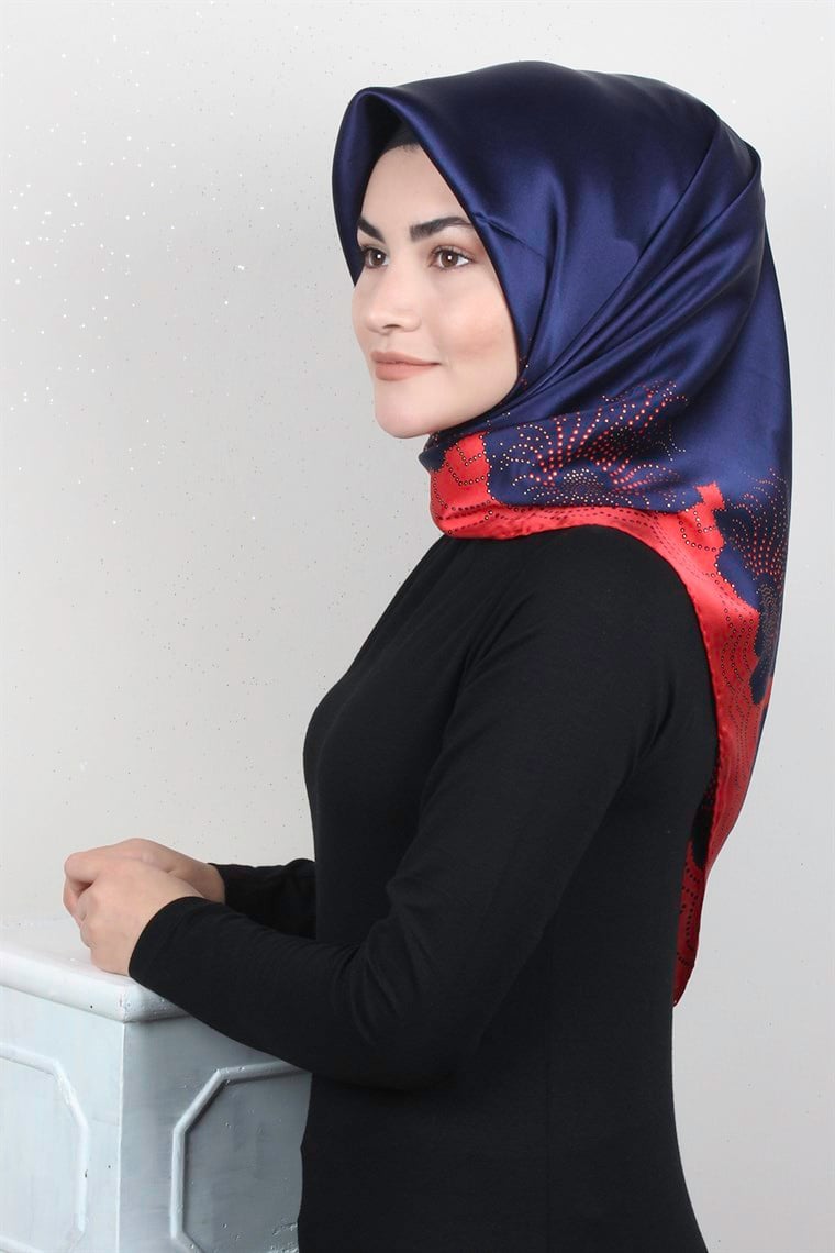 Sura Varaklı İpek Eşarp 4560-100