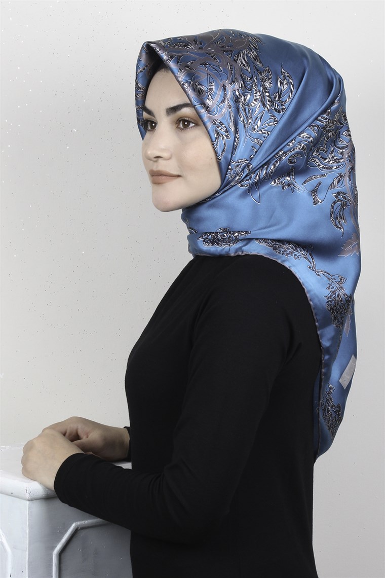 Sura Varaklı İpek Eşarp 4560-103