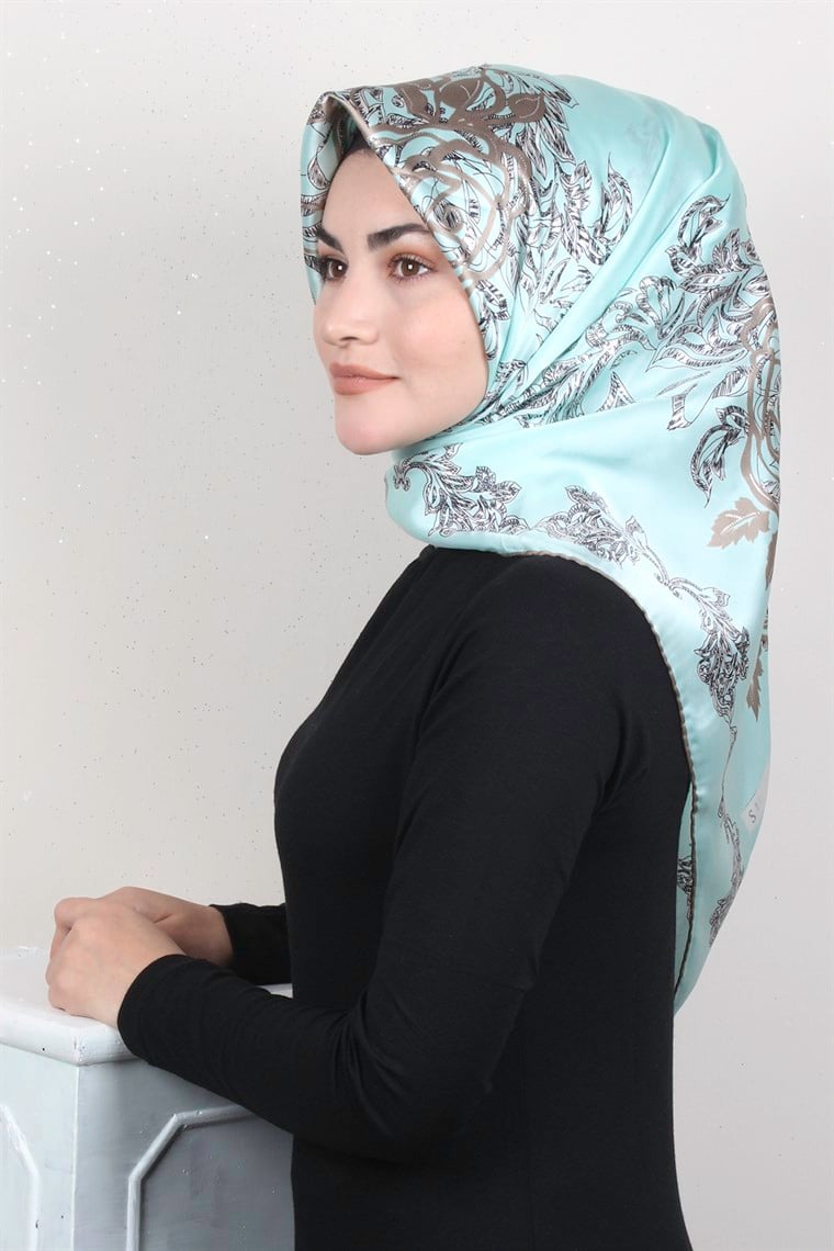Sura Varaklı İpek Eşarp 4560-106
