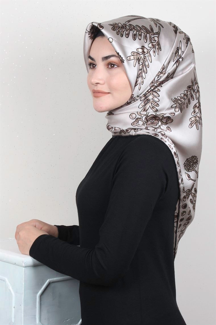 Sura Varaklı İpek Eşarp 4560-109