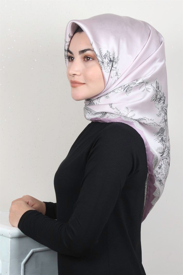 Sura Varaklı İpek Eşarp 4560-111