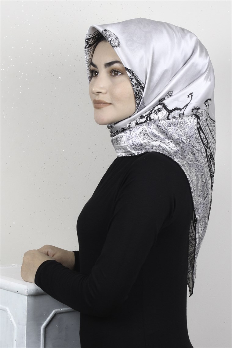 Sura Varaklı İpek Eşarp 4560-113