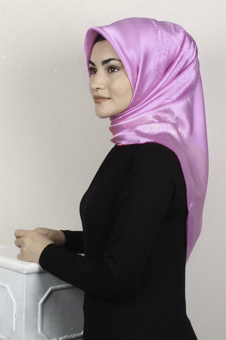 Sura Varaklı İpek Eşarp 4560-115