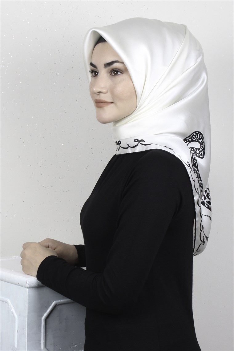 Sura Varaklı İpek Eşarp 4560-119