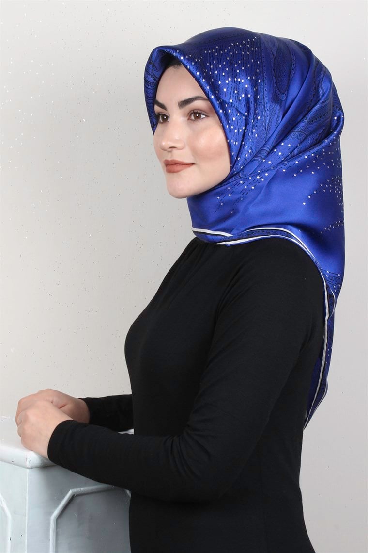 Sura Varaklı İpek Eşarp 4560-132