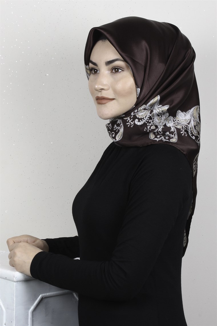 Sura Varaklı İpek Eşarp 4560-133