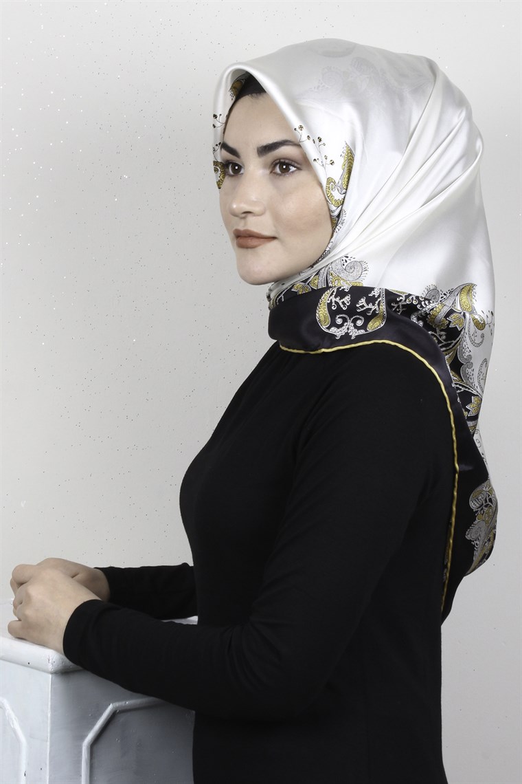Sura Varaklı İpek Eşarp 4560-134